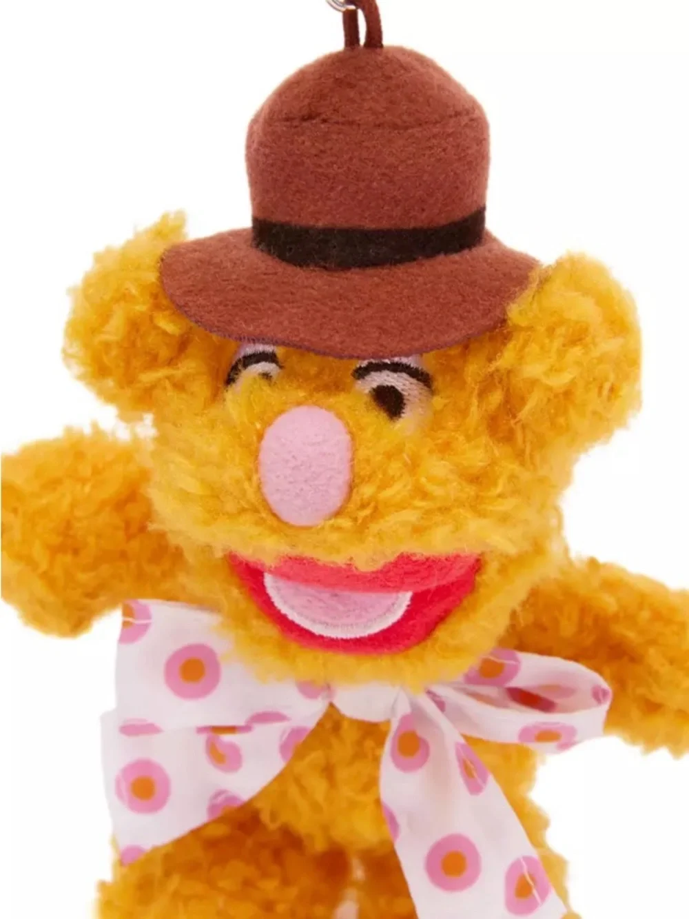 New! Fozzie Bear Plush Keychain Bag Charm – The Muppets – 6'' - Picture 4 of 6